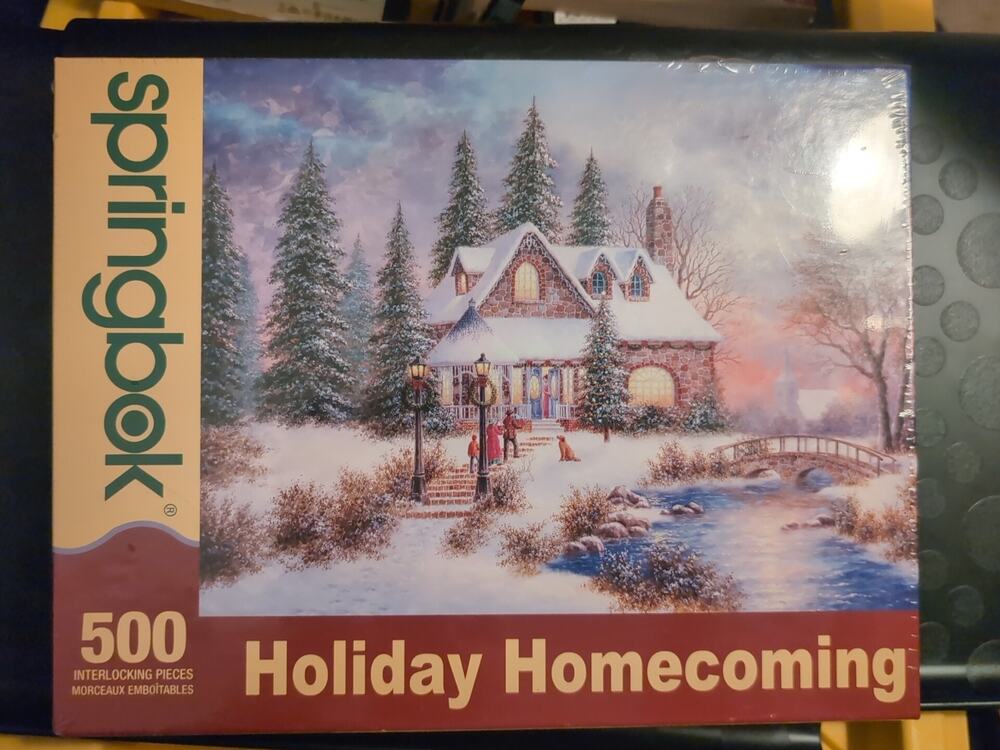 Holiday Homecoming SPRINGBOK 500 Piece Jigsaw Puzzle 18x24" New Sealed